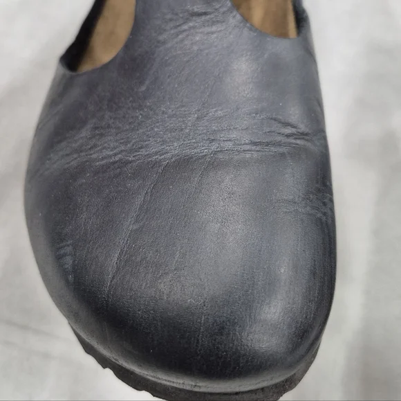 Birkenstock Paris T strap Mary Jane shoes size 40 women's US 9 black leather - Picture 12 of 14